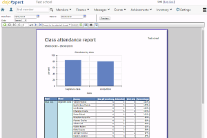 Run various reports based on your class attendance data.